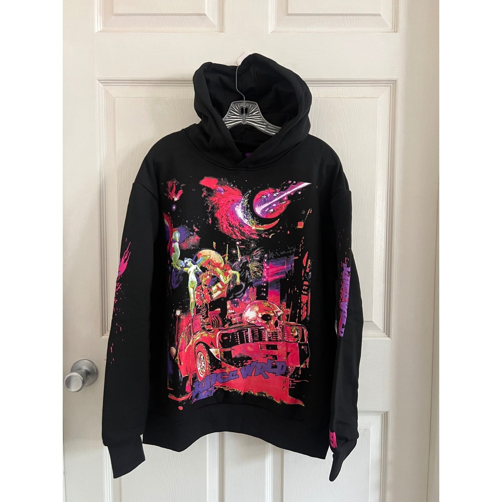 NEW AUTHENTIC Juice Wrld x VLONE Men's Galaxy Hoodie Black Size Medium FW21